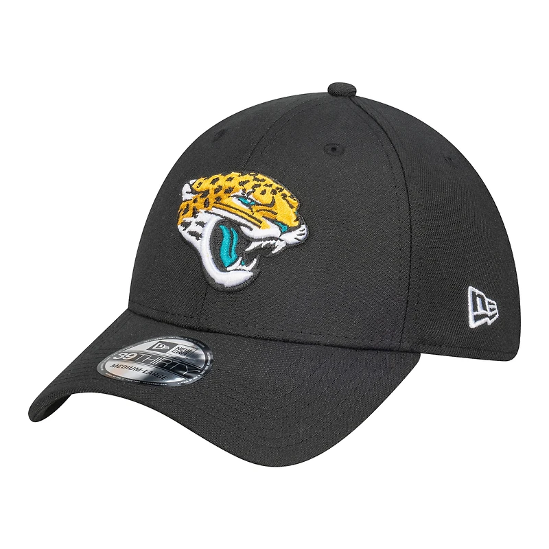 Casquette New Era noire pour homme Jacksonville Jaguars Core Team 39THIRTY Flex
