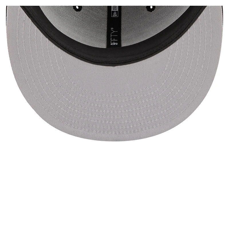Casquette snapback New Era 9FIFTY Core Team Script noire pour homme, modèle Jacksonville Jaguars.