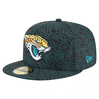 Men's New Era Black Jacksonville Jaguars Geo 59FIFTY Fitted Hat