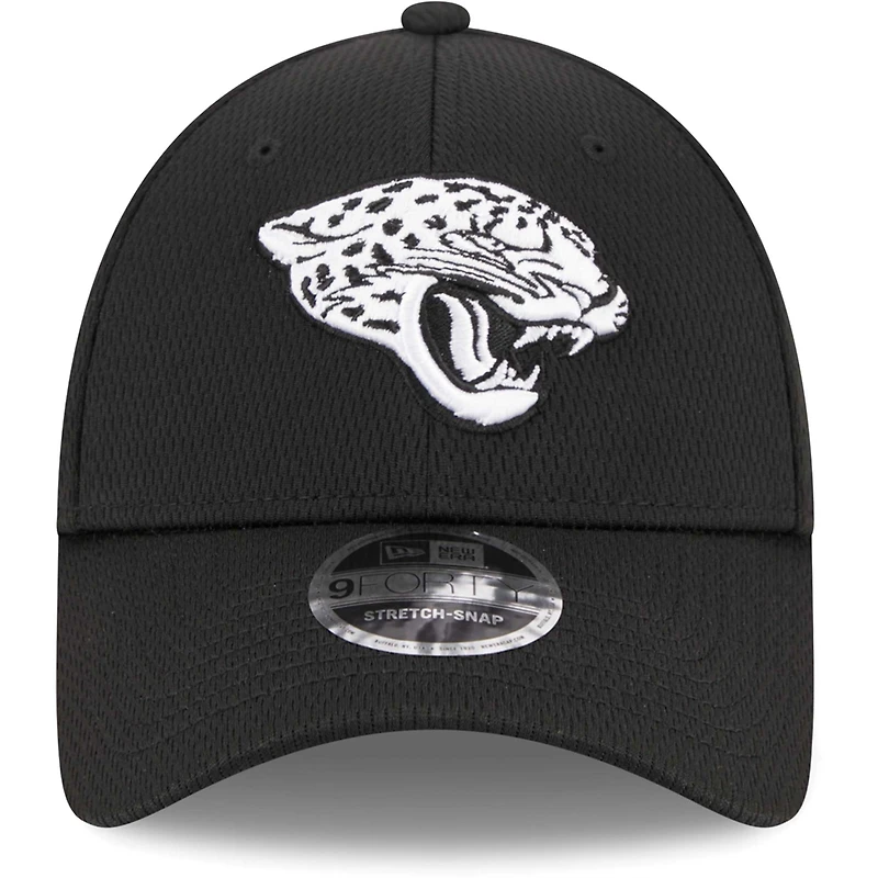 Casquette réglable noire Main B-Dub 9FORTY des Jaguars de Jacksonville New Era pour hommes