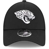 Casquette réglable noire Main B-Dub 9FORTY des Jaguars de Jacksonville New Era pour hommes