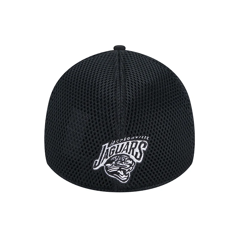 Men's New Era Black Jacksonville Jaguars Main Neo 39THIRTY Flex Hat