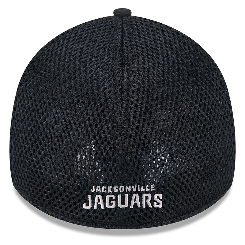 Men's New Era Black Jacksonville Jaguars Main Neo 39THIRTY Flex Hat