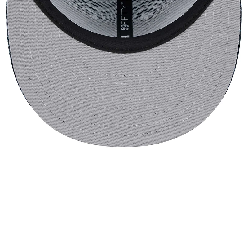 Casquette ajustée Shibori 59FIFTY des Jacksonville Jaguars New Era noire pour hommes