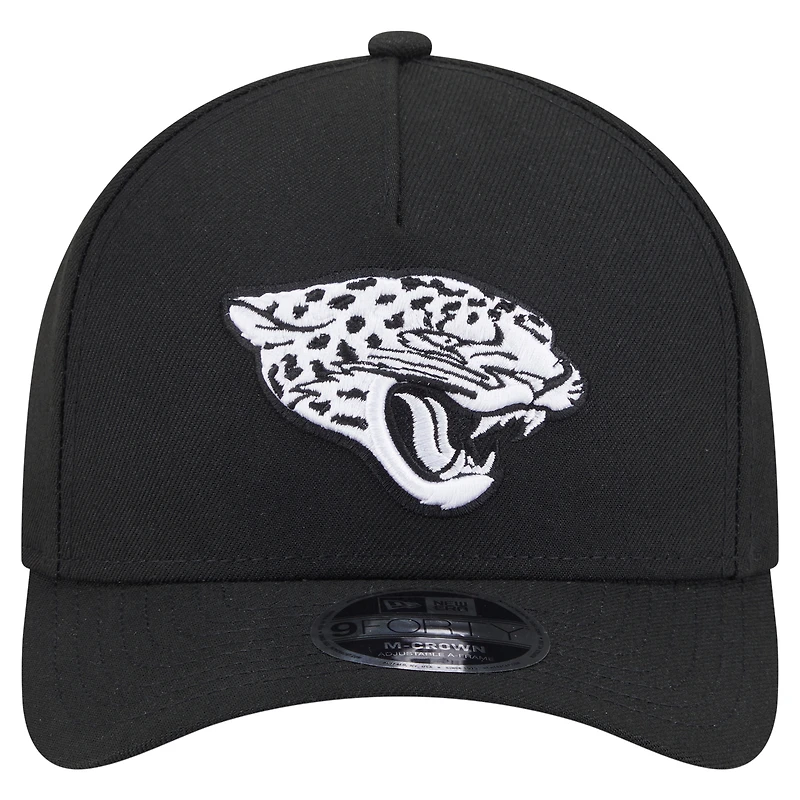 Men's New Era  Black Jacksonville Jaguars Team Collection 9FORTY M-Crown A-Frame Adjustable Hat