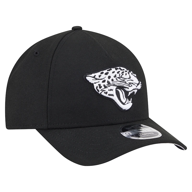 Casquette ajustable 9FORTY M-Crown A-Frame noire pour homme, collection Team Jaguars de Jacksonville, New Era