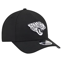 Casquette ajustable 9FORTY M-Crown A-Frame noire pour homme, collection Team Jaguars de Jacksonville, New Era