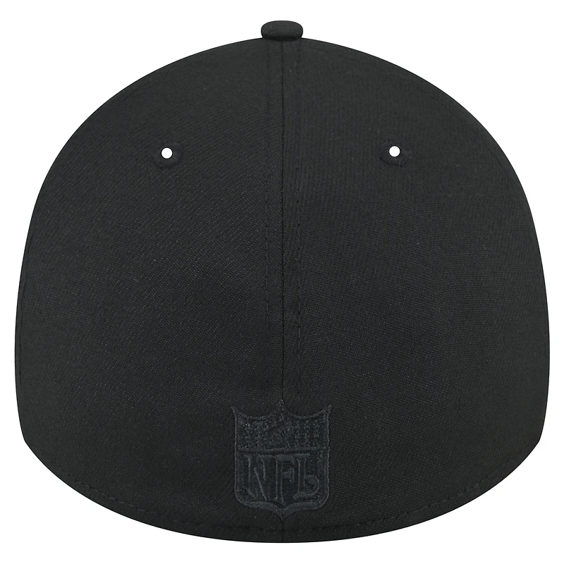 Men's New Era  Black Jacksonville Jaguars Throwback 39THIRTY Flex Hat