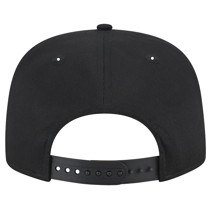Men's New Era  Black Jacksonville Jaguars Throwback Crawl Lockup Golfer Snapback Hat