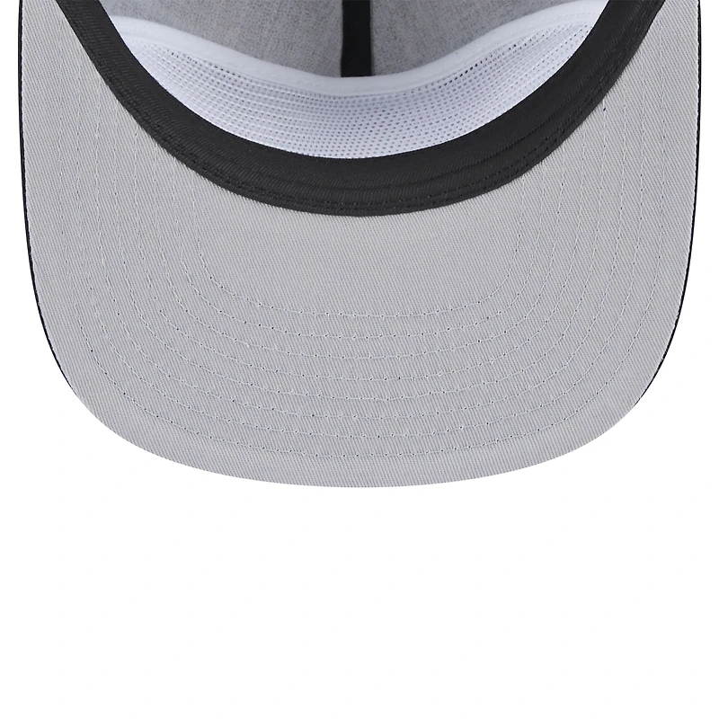 Men's New Era  Black Jacksonville Jaguars Throwback Crawl Lockup Golfer Snapback Hat