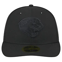 Men's New Era  Black Jacksonville Jaguars Throwback Logo Low Profile 59FIFTY Fitted Hat