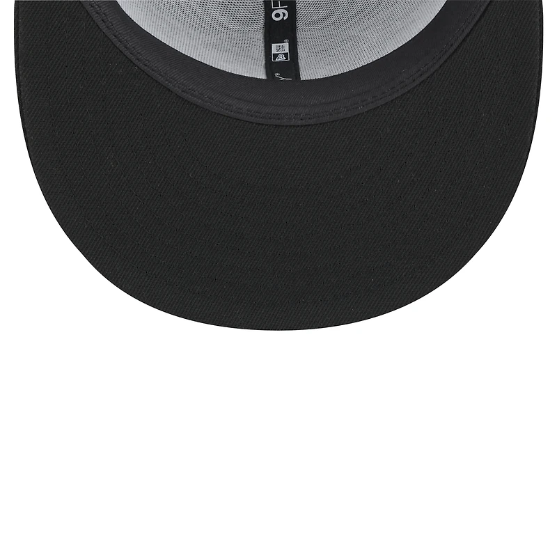 Men's New Era  Black Jacksonville Jaguars Throwback Logo Shade Trucker 9FIFTY Snapback Hat