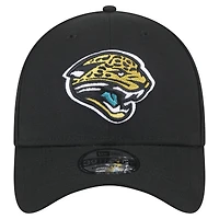 Men's New Era  Black Jacksonville Jaguars Throwback Logo Standard 39THIRTY Flex Hat