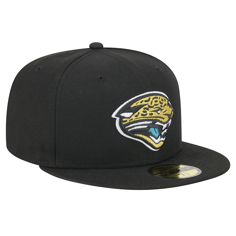 Men's New Era Teal Jacksonville Jaguars  Main 59FIFTY Fitted Hat