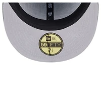 Men's New Era Black Jacksonville Jaguars Throwback Oversized 59FIFTY Fitted Hat