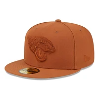 Men's  New Era Brown Jacksonville Jaguars Color Pack 59FIFTY Fitted Hat