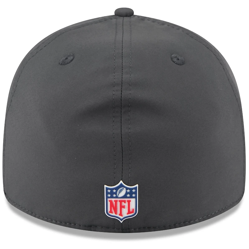 Men's New Era Charcoal Jacksonville Jaguars 2025 Sideline Cold Weather Retro Crown 59FIFTY Fitted Hat