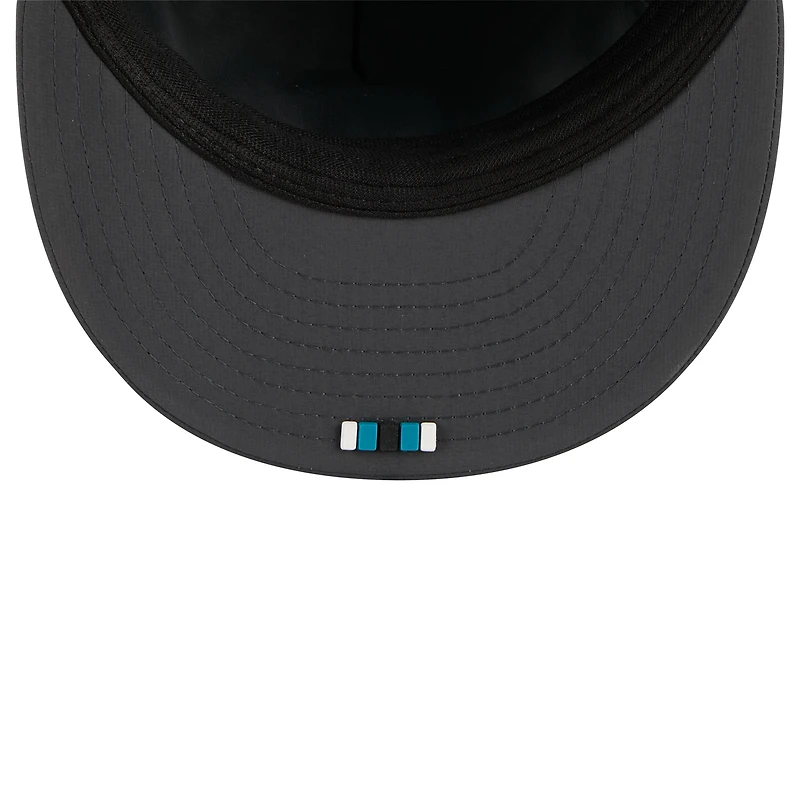 Men's New Era Charcoal Jacksonville Jaguars 2025 Sideline Cold Weather Retro Crown 59FIFTY Fitted Hat