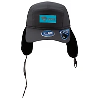 Men's New Era Charcoal Jacksonville Jaguars 2025 Sideline Cold Weather Runner Dog Ear Adjustable Hat
