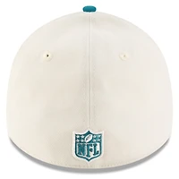 Casquette New Era 39THIRTY Flex crème/bleu sarcelle pour homme des Jaguars de Jacksonville, draft NFL 2025