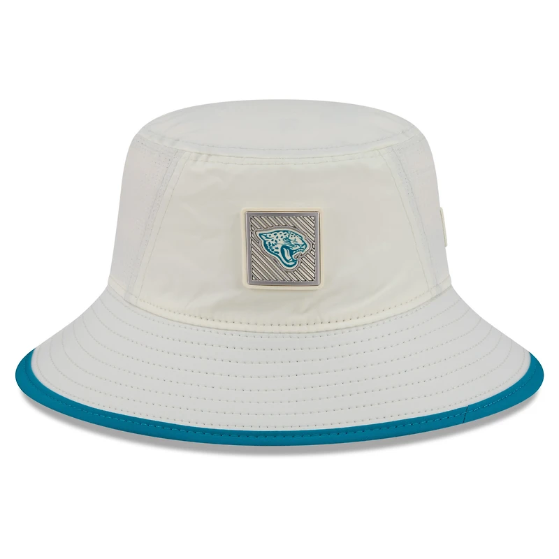 Men's New Era Cream Jacksonville Jaguars 2026 NFL Training Camp Sport Bucket Hat
