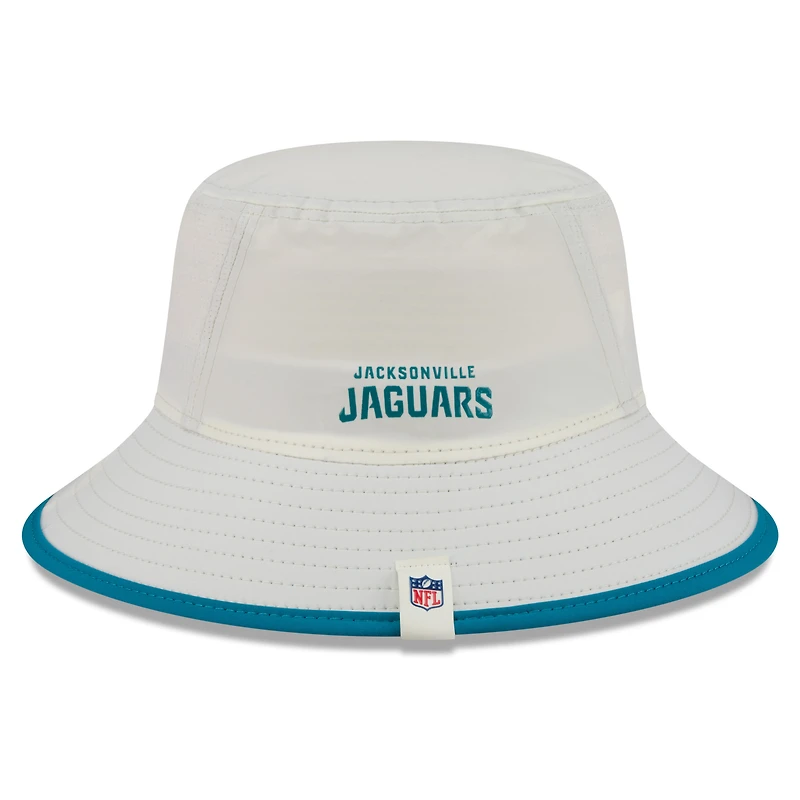Men's New Era Cream Jacksonville Jaguars 2026 NFL Training Camp Sport Bucket Hat
