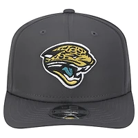 Casquette extensible à boutons-pression Jacksonville Jaguars 9SEVENTY de New Era pour homme en graphite