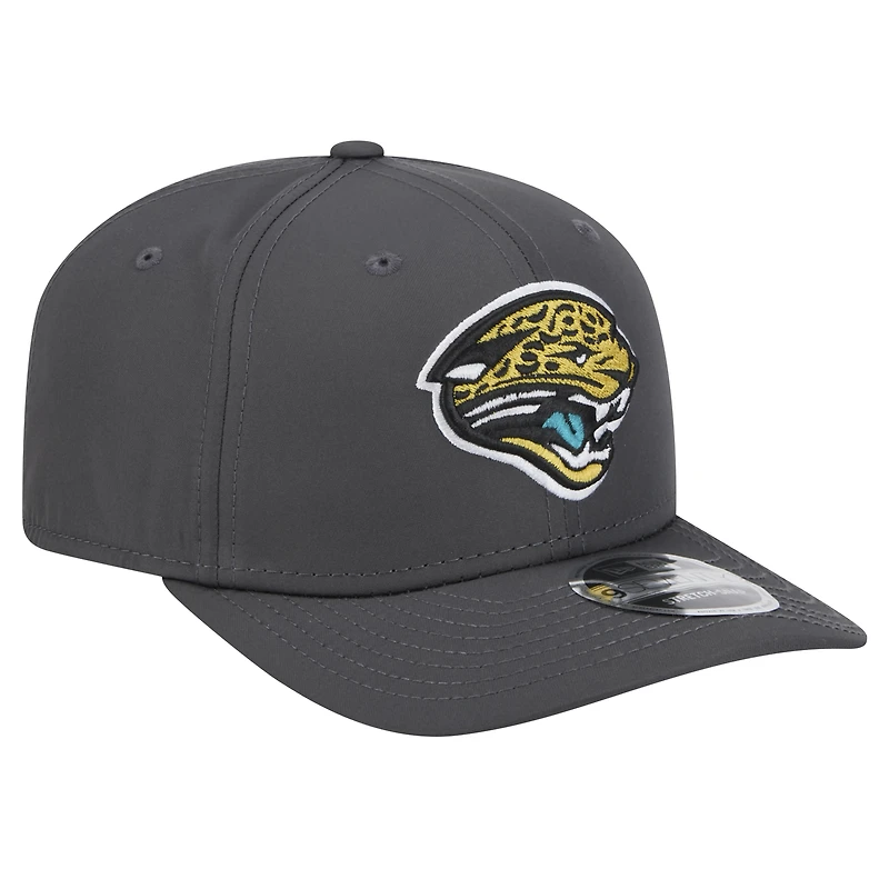 Casquette extensible à boutons-pression Jacksonville Jaguars 9SEVENTY de New Era pour homme en graphite