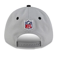 Men's New Era Gray/Black Jacksonville Jaguars 2025 AFC South Division Champions Locker Room Trophy Collection 9FORTY Adjustable Hat