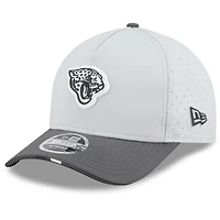 Men's New Era  Gray/Graphite Jacksonville Jaguars 2025 NFL Training Camp A-Frame 9FORTY Adjustable Hat