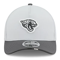 Men's New Era  Gray/Graphite Jacksonville Jaguars 2025 NFL Training Camp A-Frame 9FORTY Adjustable Hat