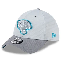 Men's New Era Gray Jacksonville Jaguars 2024 NFL Training Camp 39THIRTY Flex Hat