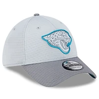 Men's New Era Gray Jacksonville Jaguars 2024 NFL Training Camp 39THIRTY Flex Hat