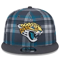 Men's New Era Gray Jacksonville Jaguars 2024 Sideline Statement 9FIFTY Snapback Hat