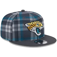 Men's New Era Gray Jacksonville Jaguars 2024 Sideline Statement 9FIFTY Snapback Hat