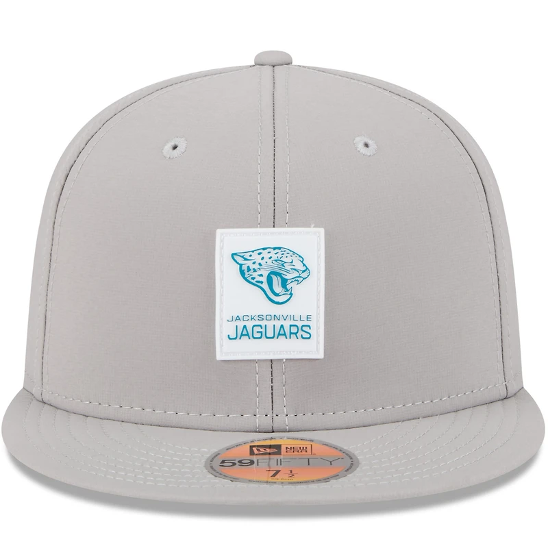 Men's New Era Gray Jacksonville Jaguars 2025 Sideline  59FIFTY Fitted Hat
