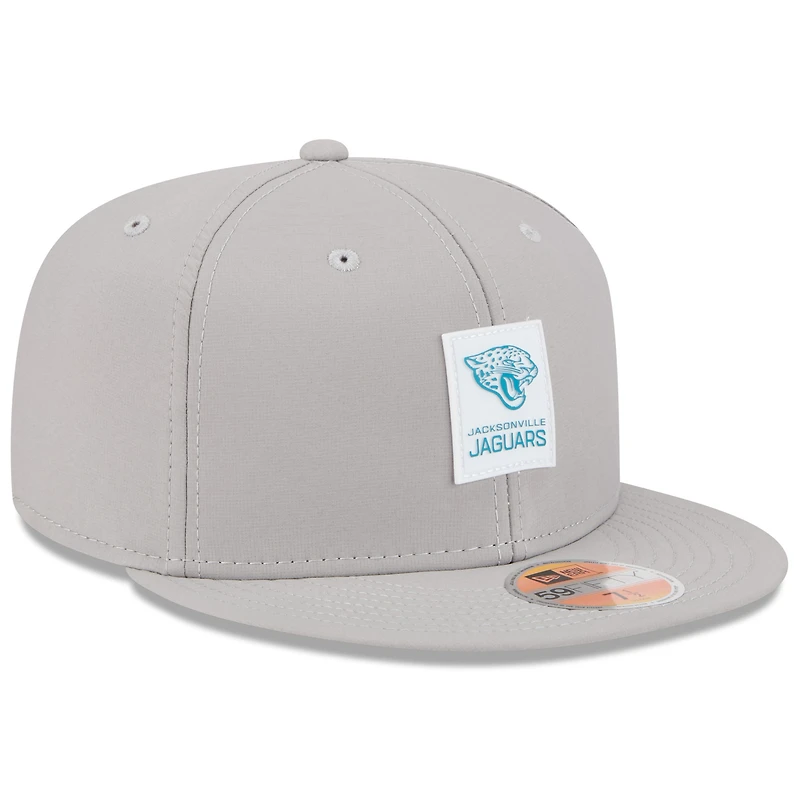 Men's New Era Gray Jacksonville Jaguars 2025 Sideline  59FIFTY Fitted Hat
