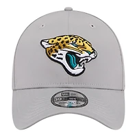 Casquette New Era Flex grise Jacksonville Jaguars perforée 39THIRTY pour homme