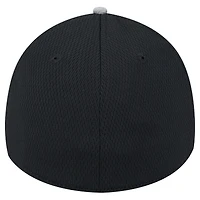 Men's New Era Gray Jacksonville Jaguars Throwback Active Visor Trim 39THIRTY Flex Hat