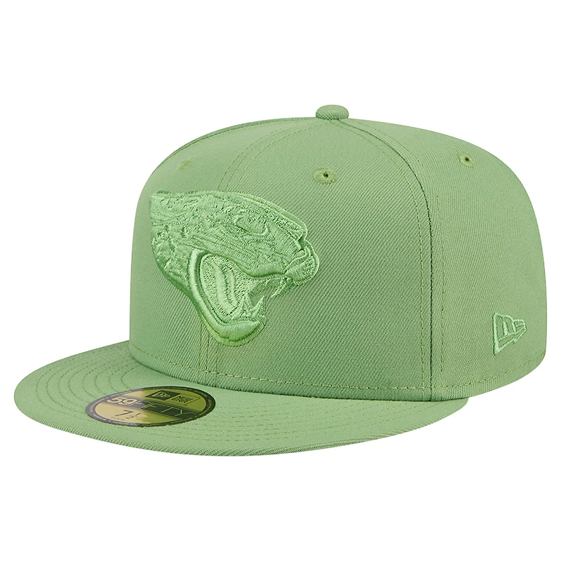 Casquette ajustée 59FIFTY New Era pour hommes des Jacksonville Jaguars Color Pack verte
