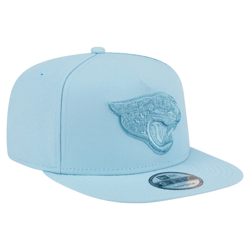 Casquette snapback A-Frame 9FIFTY bleu clair pour homme, motif Jacksonville Jaguars, New Era