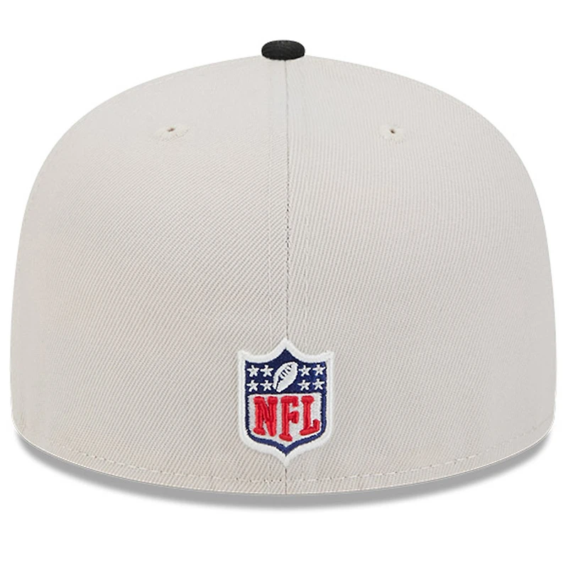 Casquette ajustée 59FIFTY historique Jacksonville Jaguars 2024 Sideline New Era pierre/bleu sarcelle pour hommes