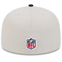 Casquette ajustée 59FIFTY historique Jacksonville Jaguars 2024 Sideline New Era pierre/bleu sarcelle pour hommes