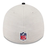 Casquette flexible 39THIRTY historique Jacksonville Jaguars 2024 Sideline Historic New Era pour hommes, pierre/bleu sarcelle