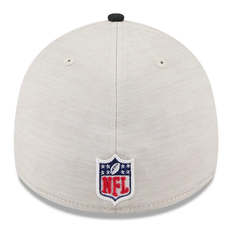 Men's New Era Stone/Teal Jacksonville Jaguars 2024 Sideline Historic 39THIRTY Flex Hat