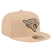 Men's New Era Tan Jacksonville Jaguars Candied Pecan 59FIFTY Fitted Hat