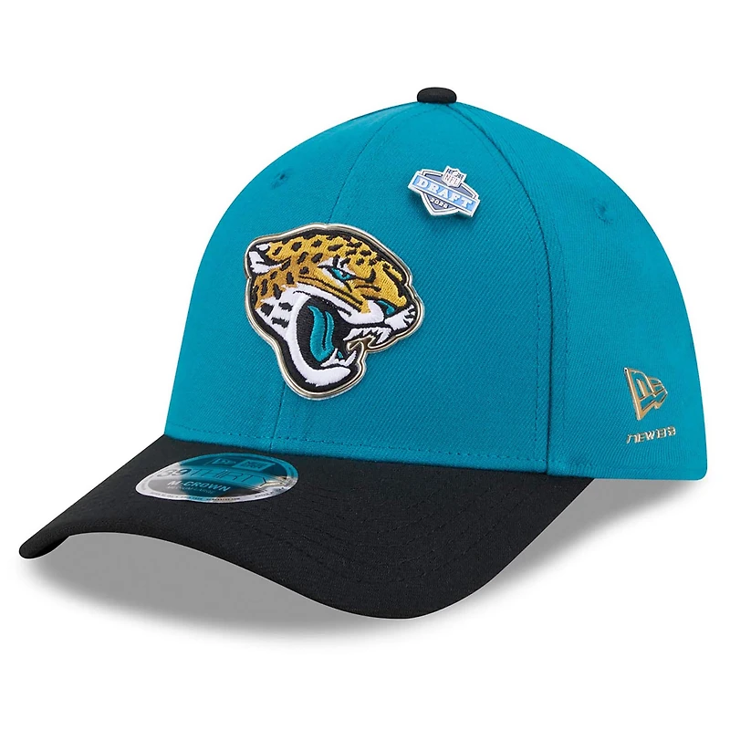 Men's New Era Teal/Black Jacksonville Jaguars 2026 NFL Draft 39THIRTY M-Crown Flex Hat