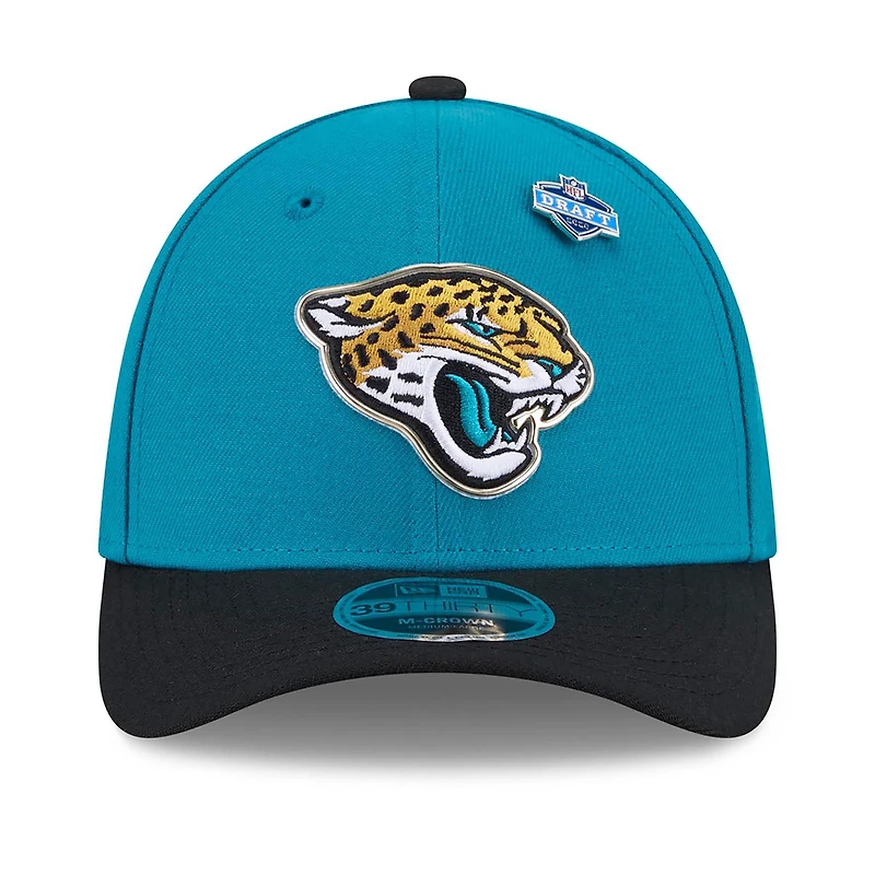 Men's New Era Teal/Black Jacksonville Jaguars 2026 NFL Draft 39THIRTY M-Crown Flex Hat
