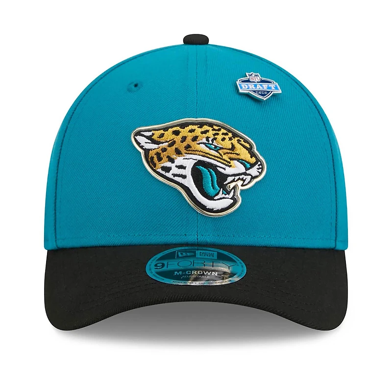 Men's New Era  Teal/Black Jacksonville Jaguars 2026 NFL Draft 9FORTY M-Crown Adjustable Hat