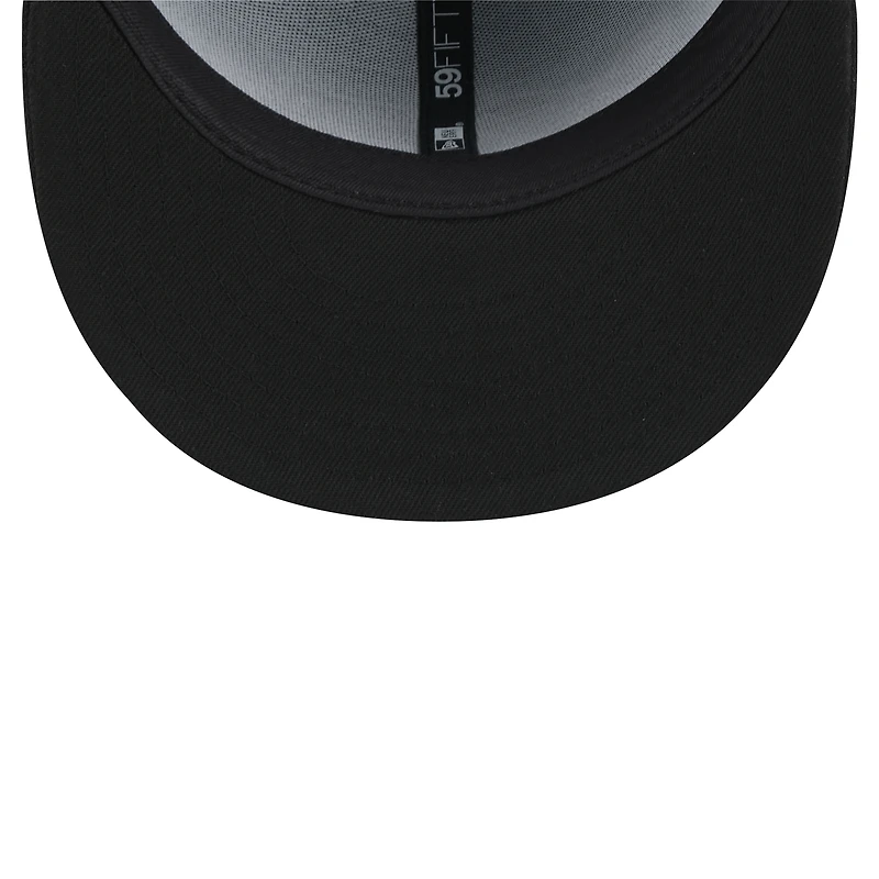 Men's New Era  Teal/Black Jacksonville Jaguars Throwback Crawl Flipside Two-Tone 59FIFTY Fitted Hat